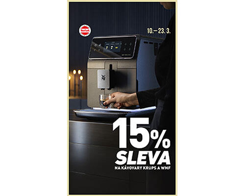 EXTRA sleva 15 % na vybrané kávovary