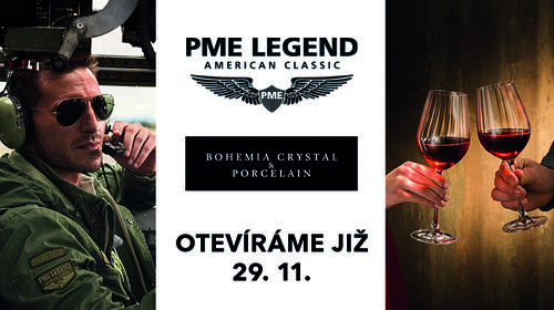 Otevíráme pro vás novou prodejnu PME Legend a Bohemia Crystal